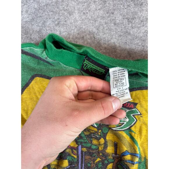 Teenage Mutant Ninja Turtles T Shirt Shorts Pajama Set Boys 6 Green Sleepwear - Picture 6 of 9